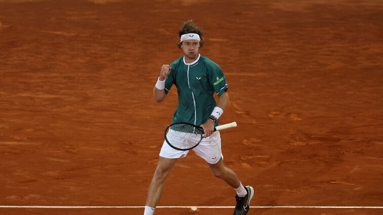 Andrey Rublev is in the final of the ATP Masters in Madrid.