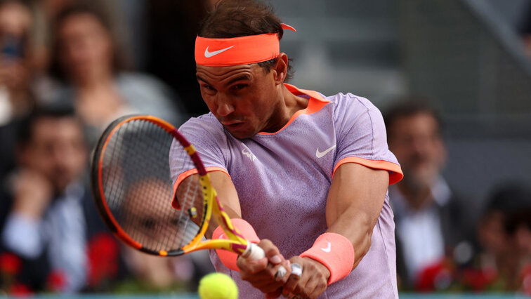 Rafael Nadal hat sich am Donnerstag locker einspielen können