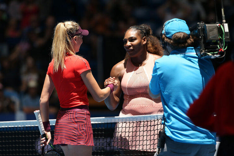 Auch Katie Boulter konnte Serena Williams nur zum Sieg gratulieren