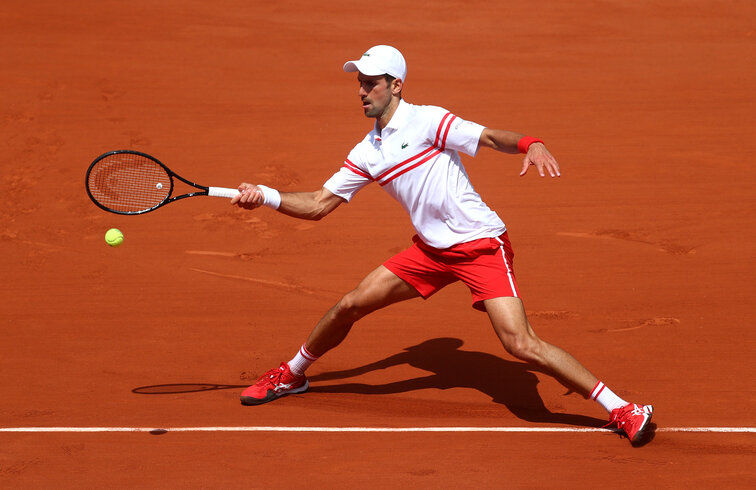 Novak Djokovic had to work hard against Lorenzo Musetti