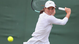 Lilli Tagger im vergangenen Jahr in Wimbledon
