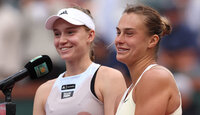Elena Rybakina und Aryna Sabalenka am Sonntag in Indian Wells