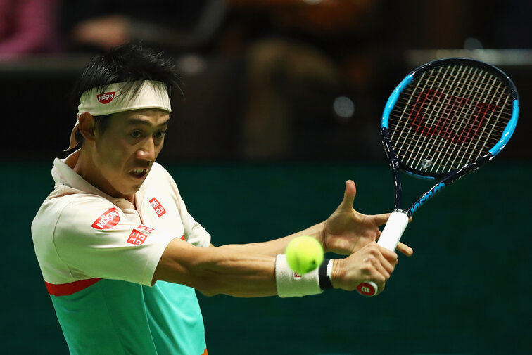 Kei Nishikori steht in Dubai sicher in der zweiten Runde