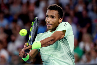 Felix Auger-Aliassime hat sich den Mittwoch mit einem Sieg versüßt. Felix Auger-Aliassime hat sich den Mittwoch mit einem Sieg versüßt.