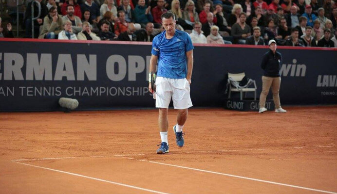Bitter! Philipp Kohlschreiber musste im Halbfinale verletzt aufgeben.
