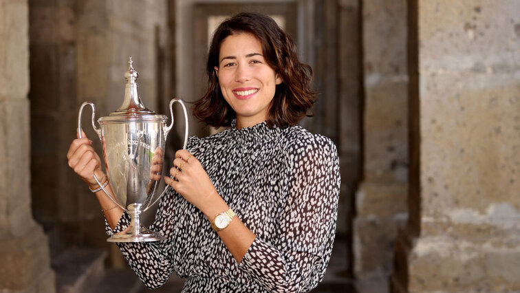 Das ist Trophäe Nummer zehn für Garbine Muguruza This is trophy number ten for Garbine Muguruza