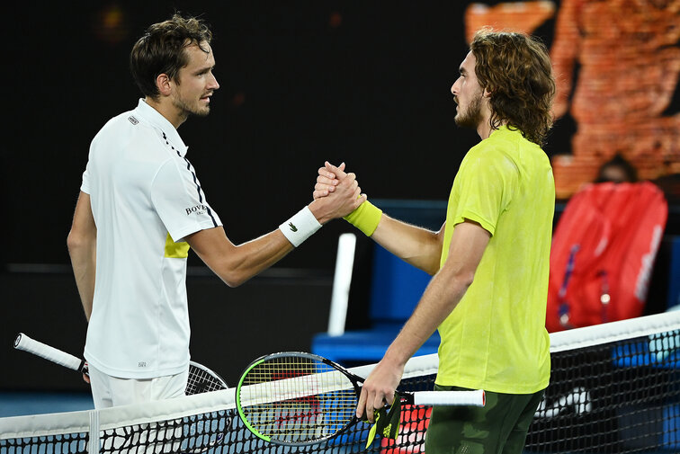Stefanos Tsitsipas zeigte sich ob des US-Open-Triumphs von Daniil Medvedev überrascht Stefanos Tsitsipas zeigte sich ob des US-Open-Triumphs von Daniil Medvedev überrascht