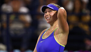 Amanda Anisimova freut sich über ihr aktuell gutes Spiel.