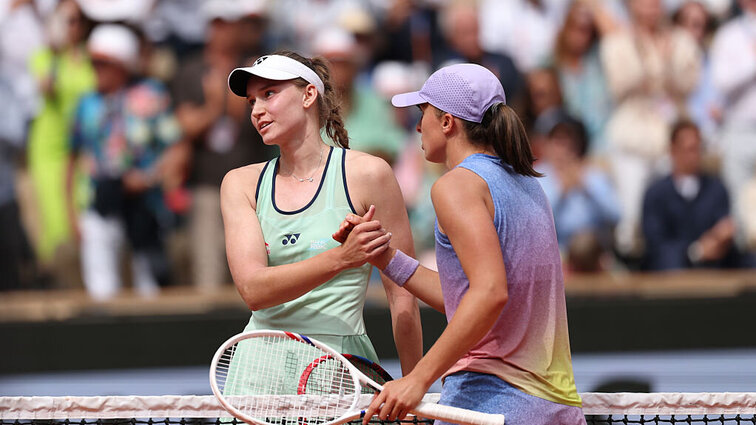 Elena Rybakina und Iga Swiatek treffen zum zehnten Mal aufeinander. Elena Rybakina und Iga Swiatek treffen zum zehnten Mal aufeinander.