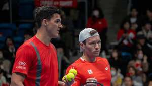 Alexander Erler und Lucas Miedler am Samstag in Tokio