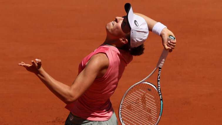 Iga Swiatek on Monday in Roland Garros