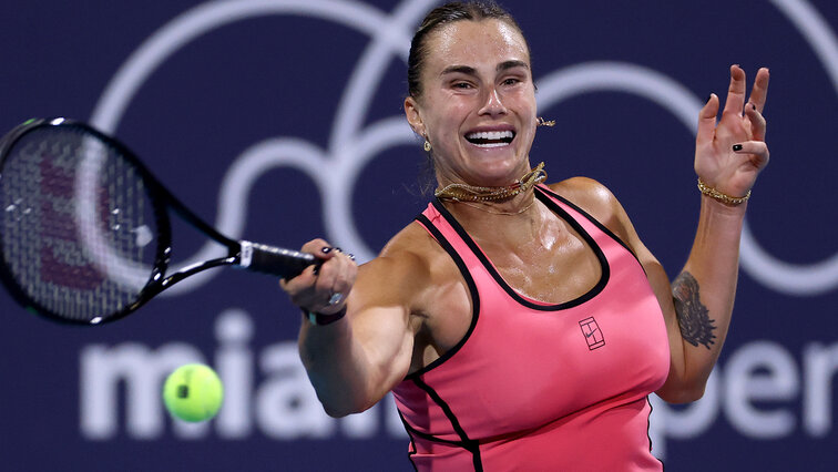 Aryna Sabalenka feierte in Miami einen Auftaktsieg.