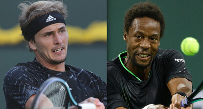 Alexander Zverev, Gael Monfils Alexander Zverev, Gael Monfils