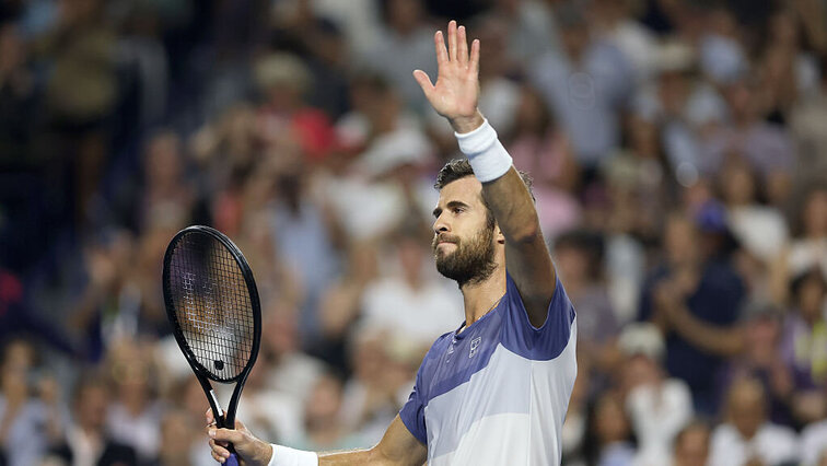 Karen Khachanov darf sich seit dieser Woche wieder zu den zehn besten Spielern der Welt zählen. Karen Khachanov darf sich seit dieser Woche wieder zu den zehn besten Spielern der Welt zählen.