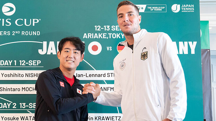 Yoshihito Nishioka und Jan-Lennard Struff eröffnen den Davis Cup in Tokio Yoshihito Nishioka und Jan-Lennard Struff eröffnen den Davis Cup in Tokio