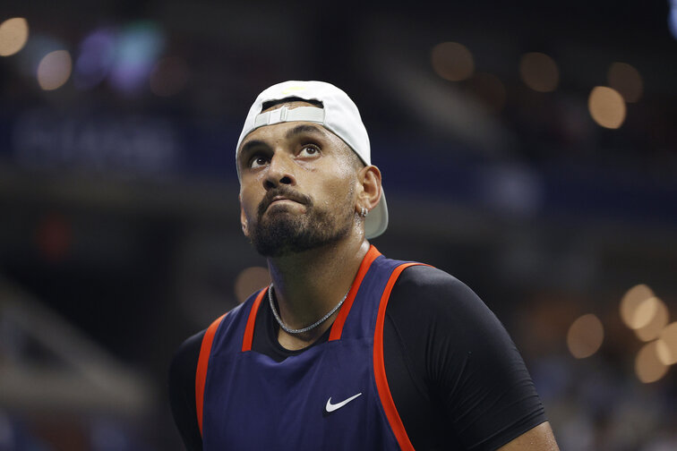 Nick Kyrgios bowled world number one at the US Open