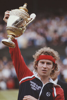 Rank 6, 77 points: John McEnroe, who dethroned his greatest rival at Wimbledon in 1981