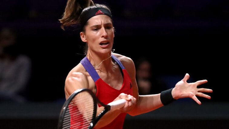 Andrea Petkovic was eliminated in round one in Stuttgart
