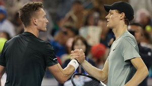 Jiri Lehecka und Jannik Sinner im Herbst 2024 in Peking