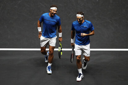 Rafael Nadal und Roger Federer Nadal konnte in Indian Wells dreimal gewinnen, Federer fünfmal