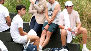 Trainiert haben Carlos Alcaraz und Joao Fonseca schon gemeinsam