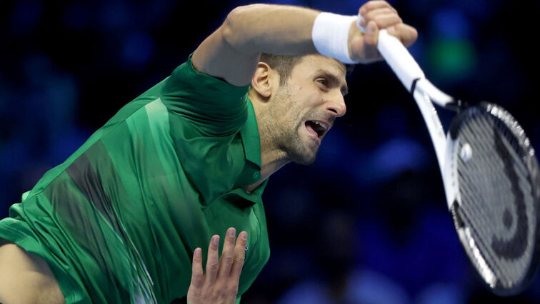 Novak Djokovic am Mittwoch in Turin