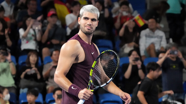 Carlos Alcaraz beim ATP-500-Turnier in Tokio