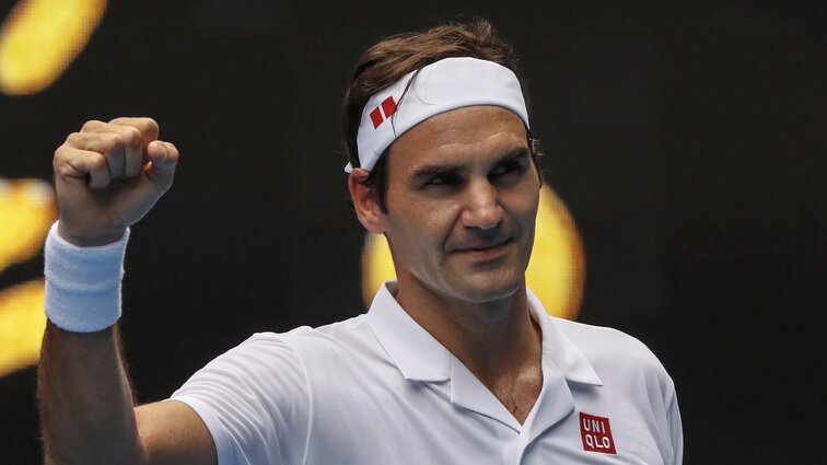 Roger Federer feierte in Melbourne ein weiteres Jubiläum