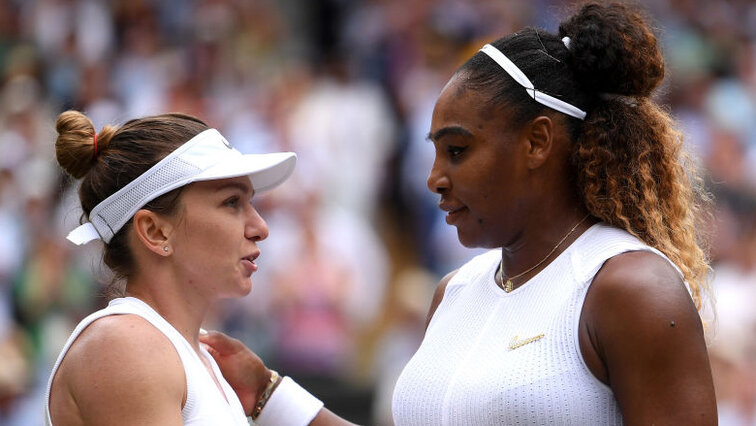 Gemeinsam bei 25 Einzel-Majors: Simona Halep und Serena Williams