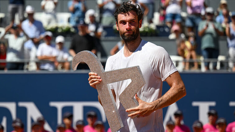 Mit seinem Titelgewinn bei den Generali Open in Kitzbühel verzeichnete Quentin Halys in der Weltrangliste den größten Sprung der Woche innerhalb der Top 100. GEPA Pictures