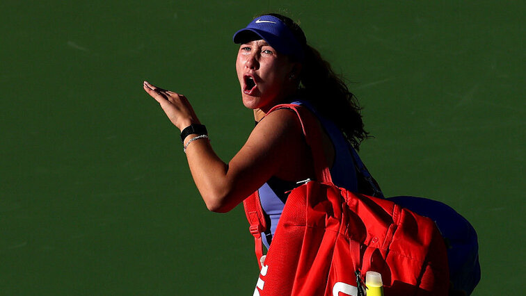 Mirra Andreeva hatte in Indian Wells nach ihrer Niederlage keinen guten Abgang hingelegt.