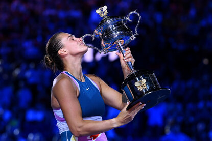 Aryna Sabalenka gewann ihr erstes Grand-Slam-Turnier Aryna Sabalenka gewann ihr erstes Grand-Slam-Turnier