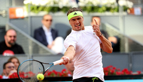 Alexander Zverev geht an Position zwei in das Masters von Madrid.