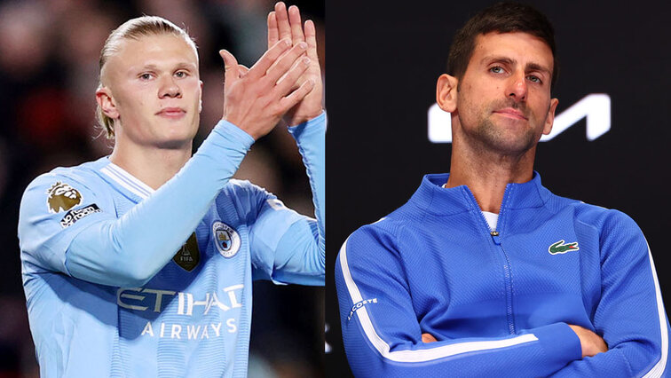 Erling Haaland ist ein Fan von Novak Djokovic Erling Haaland ist ein Fan von Novak Djokovic