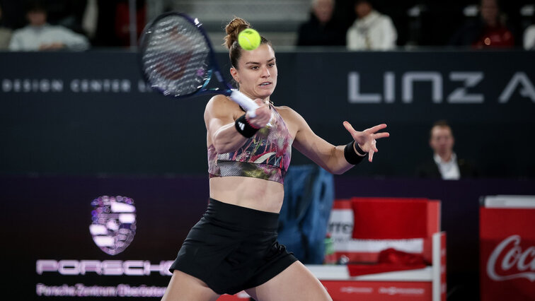 Maria Sakkari am Dienstag in Linz Maria Sakkari am Dienstag in Linz