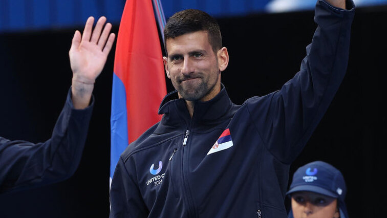 Novak Djokovic am Sonntag in Perth Novak Djokovic am Sonntag in Perth