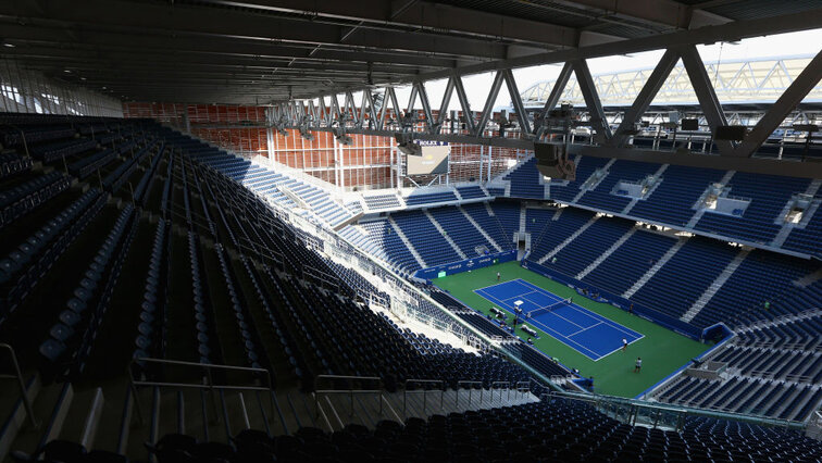 Pretty, expensive new building: the Louis Armstrong Stadium in New York City