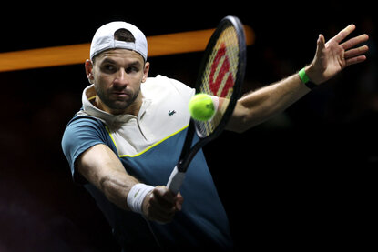 Grigor Dimitrov zog ins Rotterdam-Halbfinale ein Grigor Dimitrov zog ins Rotterdam-Halbfinale ein