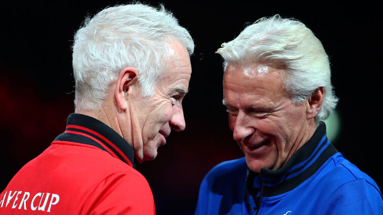 Zwei der größten Legenden des Tennissports: John McEnroe und Björn Borg