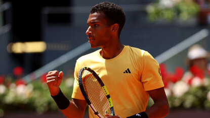 Felix Auger-Aliassime spielt in Madrid groß auf Felix Auger-Aliassime spielt in Madrid groß auf