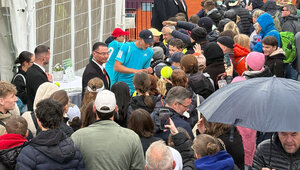 Justin Engel war am Sonntag ein gefragter Mann in München