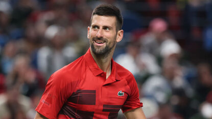 Novak Djokovic hatte gegen Jakub Mensik nicht immer gut lachen Novak Djokovic hatte gegen Jakub Mensik nicht immer gut lachen