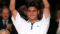 Roger Federer in Wimbledon 1998