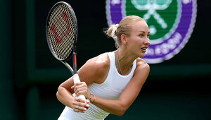 Anastasia Potapova bei ihrer Vorbereitung in Wimbledon