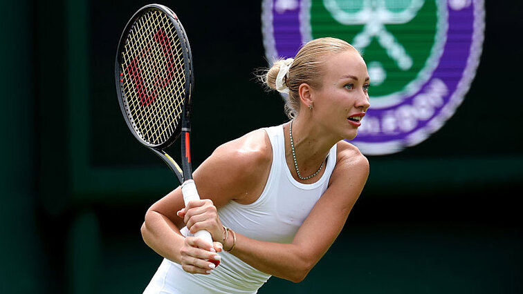 Anastasia Potapova bei ihrer Vorbereitung in Wimbledon