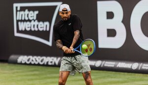 Nick Kyrgios am Dienstag in Stuttgart