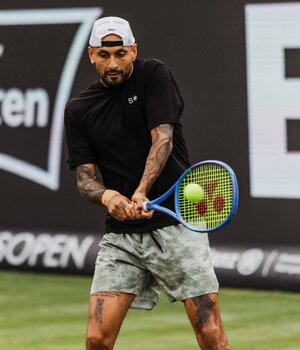 Nick Kyrgios am Dienstag in Stuttgart