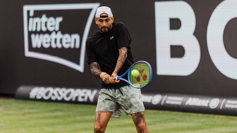 Nick Kyrgios am Dienstag in Stuttgart Nick Kyrgios am Dienstag in Stuttgart