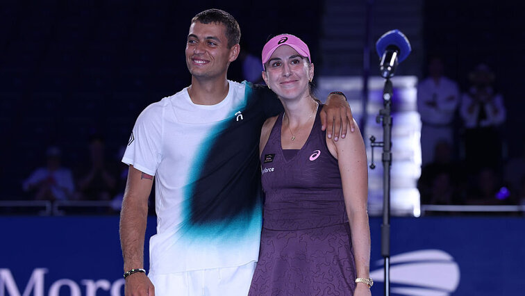 Flavio Cobolli und Belinda Bencic haben sich für das Mixed gesucht und gefunden, wie man so schön sagt.