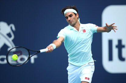 Roger Federer Roger Federer spielte im Viertelfinale gegen Kevin Anderson